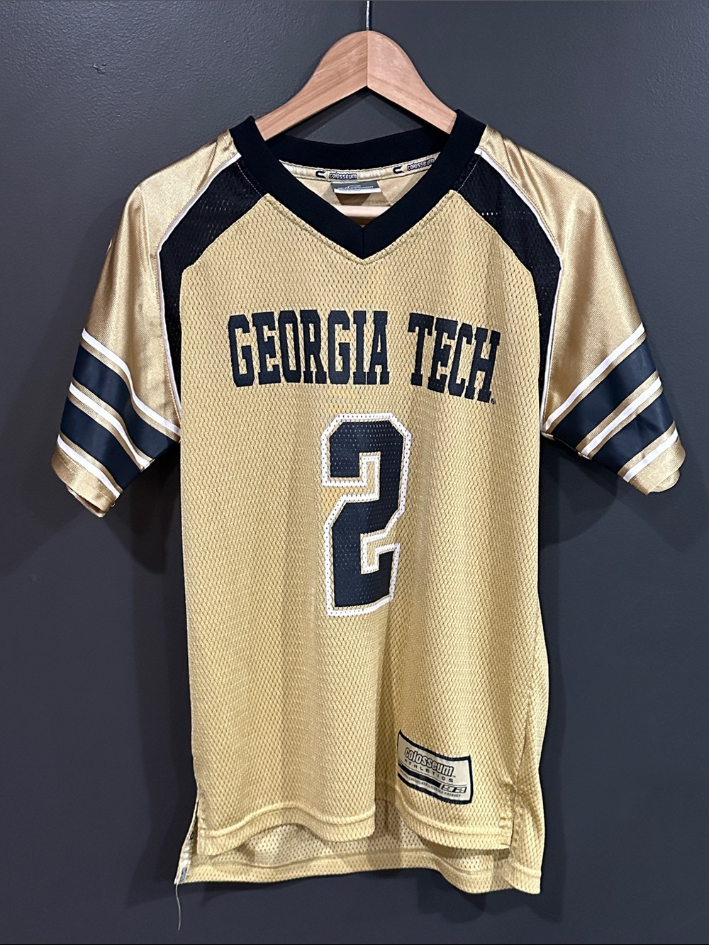 Colosseum Georgia Tech #2 Jersey in Gold and Black